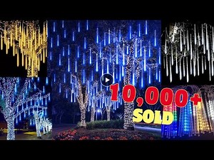 LED Meteor Shower Rain Lights Waterproof | Brilliant Gadgets