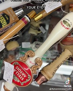 Which tap handle catches your eye?  #BeerTapCollection #PubLife #Thirsty #BeerTapHandles #UniqueDecor #BeerLovers #beerstagram #beertime #beer #BrassArmadillo | Brass Armadillo Antique Mall - Phoenix | Facebook