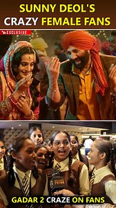 Sunny Deol is currently enjoying the success of his most recent film Gadar 2. Yesterday after a special screening of film actors, female fans sang songs. | Bollywood Now