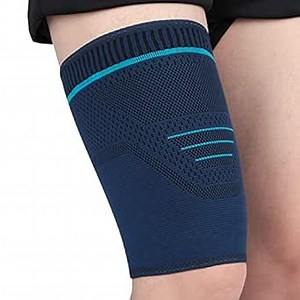 Upper Thigh Compression Sleeve (1 Pair) Hamstring Support Quad Compression Sleeve for Improved Blood Circulation Recovery