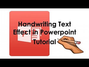 Handwriting Text Effect in Powerpoint Tutorial / Teacher Kristinna
