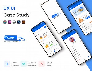 UX UI Case Study | Faster Delivery Mobile Application - Srikanth G