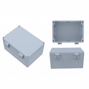 [Hot Item] 265*185*130mm Waterproof Power Electrical Junction Box Outdoor Aluminum Electrical Boxes with Hinges