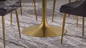 Modway Lippa Oval 60" Terrazzo Dining Table in Black White