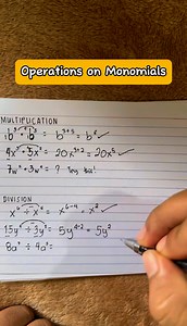 BASIC MATH LESSON: Operations on Monomials #math #maths #mathematics #education #MathWiz | Math Wiz | Facebook