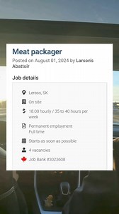 30K views · 838 reactions | Production Helper and Meat Packager positions available in Canada. Apply by sending your application to the email address provided in the video GoodLuck #Eighty83 | Eighty83 | Facebook