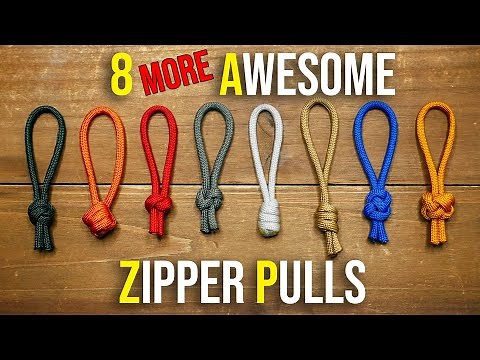 8 MORE Awesome Paracord Zipper Pulls | Easy Zipper Pull Ideas | HOW TO