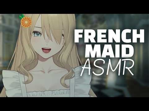 ASMR French maid takes care of her master (Positive Affirmations, Sleep Aid, F4M, 3DIO)