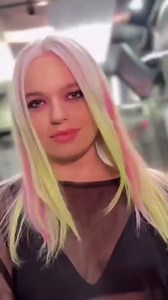 Colored Hair Extensions, 22 Inch Straight Clip in Hair Extension Body Face Hair Glitter Multi Color Rainbow Pink Red Hairpiece Extensions for Kids Girls Women (Glitter+Ombre Brown Beige)