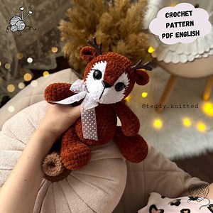 Deer Crochet Pattern: Reindeer Amigurumi Toy (PDF Pattern English) - Etsy