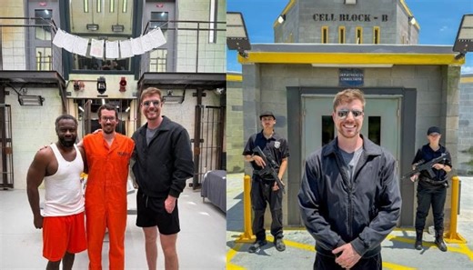 Know who're cop & criminal in MrBeast's new prison challenge video?