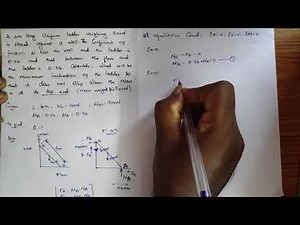 Problem-2|Ladder Friction|Unit:5|Friction and Elements of Rigid Body Dynamics
