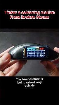 Tinkering a soldering station with esp32, ina3221 and computer mouse #arduino #soldering #diy