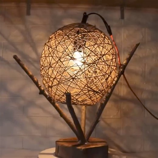 Diy Easy Jute lamp lights | Diy Bigboom