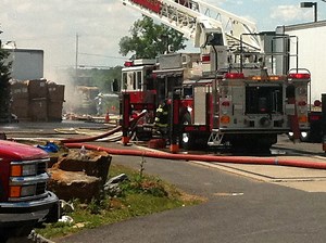 Firefighters Battle Blaze at National Plastics