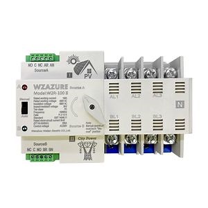 [Hot Item] W2r Dual Power Automatic Transfer Switch DIN Rail 4p 100A AC220V ATS PV System Power
