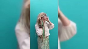 Elastic Dread Ponytail Salty-Soul, Braided Boho Dread Ponytail Extension with Hair Tie, Long Viking Dreadlock Beads Ponytail with Beads & Charms, for Women Men Daily & Festival Wear (D)