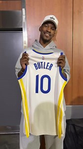 Why No. 10, Jimmy Butler? 🤔 Before Warriors-Mavs (Wed, 9:30 ET, TNT), find the story behind the Dubs’ new star’s number. | NBA