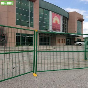 [Hot Item] Outdoor Movable Free Standing Mobile Portable Iron Security Fencing Canada Metal Temporary Fence Panels for Construction Site