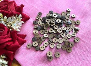 9 Mm Recycled Coconut Wood, Coconut Shell Buttons, Wooden Buttons for Crochet and Knitted Products Sewing Buttons, Craft Supplies - 120 Pcs - Etsy