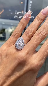 What Is a Halo Setting? A halo setting features smaller diamonds...