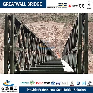 [Hot Item] Temporary Steel Bridge Prefab Pedestrian Bridge Bailey Bridge Construction