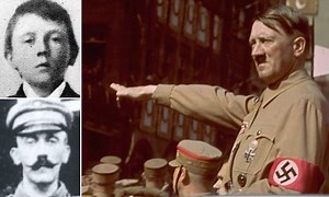 Chilling archive footage shows Hitler visiting injured soldiers