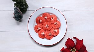 Candy Cane Kiss Cake Mix Cookies