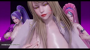 &lbrack;MMD&rsqb; CHUNG HA - Snapping Hot Naked Kpop Dance Ahri Akali Kaisa Evelynn Seraphine KDA 4K 60FPS League of Legends Uncensored Cartoon