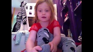 This adorable girl shows you the easiest way to put on tights. | Rumble DIY & HowTo