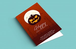 Printable Happy Halloween Card | DIY Spooky Greeting | Instant Download - Etsy UK
