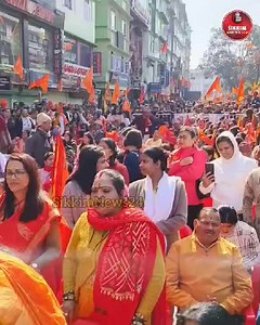 163K views · 10K reactions | नेपाली पहिरन नृत्य र पन्चेबाजाको धुनले सिक्किमका हिन्दू समाजले भगवान अयोध्याको मन्दिर तथा श्रीरामलाई यसरी स्वागत गरेका छन।  | Vishwa Hindu Parishad, Nepal | Facebook