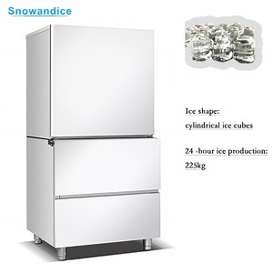 [Hot Item] Automatic 150kg Cylindrical Ice Cube Maker Pearl Ice Machine