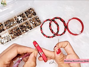5K views · 74 reactions | How to Make Silk Thread Bangles | Wedding Decoration Ideas | Facebook