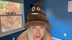 Watch Close Look & Honest Review of Poop Emoji Hat-- Mom of 2 on Amazon Live