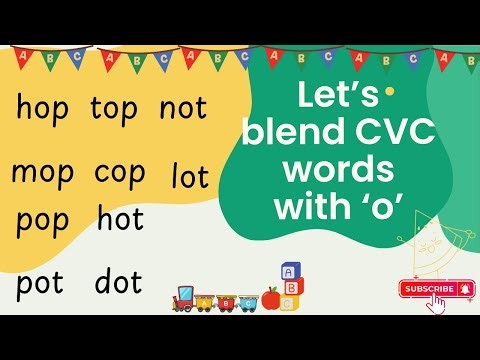 🎵 Fun with Short 'O' CVC Words! | Phonics Blending & Reading Practice for Kids #phonics #cvcwords