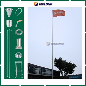 [Hot Item] 15m Stainless Steel Flagpole with Internal Halyard and No Tangle Finial