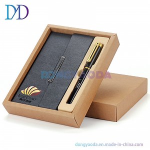 [Hot Item] PU Leather Notebook Set/Custom Logo/A6 Office Stationery Leather Notebook