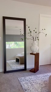 Frame My Mirror Silver Full Length Mirror, 70" x 24" Dressing Room Mirror, Wood Frame, True Reflections Glass, Brushed Silver Finish, Porter Design, Lean Against Wall or Wall-Mounted, Made in USA