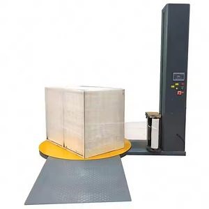 [Hot Item] Full-Auto Pallet Wrapper — Automatic Film Apply & Cut High-Output Packaging Machine