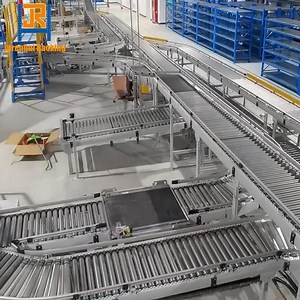 [Hot Item] Warehouse Steel Pallet Circulation Rack Gravity Flow Racking with Roller Conveyor System
