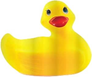 Ambesonne Rubber Duck Shower Curtain, Yellow Squeak Ducky Fun Bubble Bath Animal Room Duckling Print, Cloth Fabric Bathroom Decor Set with Hooks, 69" W x 75" L, White and Yellow