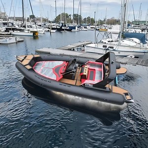 [Hot Item] CE Certificate Rib 700 Orca Hypalon Ocean Deep V-Shape Fiberglass Hull Rigid Inflatable Jet Ski Pontoon Sport Fishing Motor Yacht Speed Rib Boat