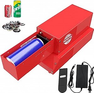 Can Crusher for Recycling Electric,Can Crushers for Recycling,Electric Aluminum Can Crusher Heavy Duty,8oz-16oz Soda Beer Can Crusher Smasher Red