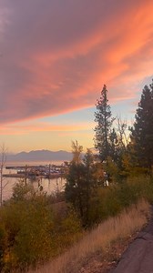 Deep breath in, deep breath out. Soaking up these incredible cotton candy sunsets as fall is fading into winter ❤️ Video taken today 10.24 | Tahoe City Downtown Association