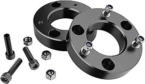 F150 2" leveling Lift kit, 2"Front Leveling Lift Kits Compatible with Ford F150 2004-2024, Aluminum Forged Strut Spacer Raise the Truck 2inch,2WD & 4WD,Black Anodized