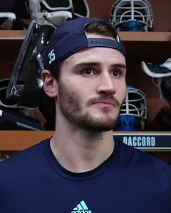 Following Tuesday's practice, #SeaKraken goalie Joey Daccord explained the importance of sticking with his process following his relief appearance halfway through the game last night. | Seattle Kraken