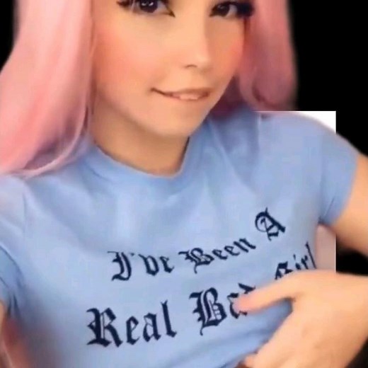 Belle Delphine showing her tits