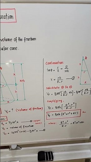 Volume of Frustum
