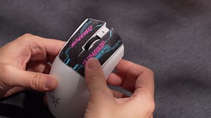 2-in-1 Mouse Grip Tape Anti Slip Skin for G PRO Wireless/G PRO 2 Lightspeed Gaming Mice, Pre-Cut Self-Adhesive Sweat-Resistant Professional Competitive Upgrade Kit (Cyber-Neon)